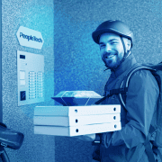 Entrega de comida con plataformas de delivery en la era digital mexicana.