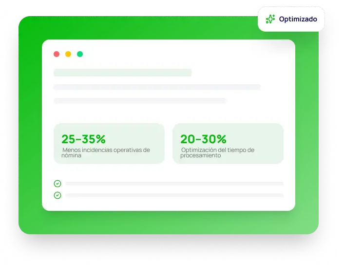 Interfaz de software de recursos humanos para empresas con mejora de eficiencia