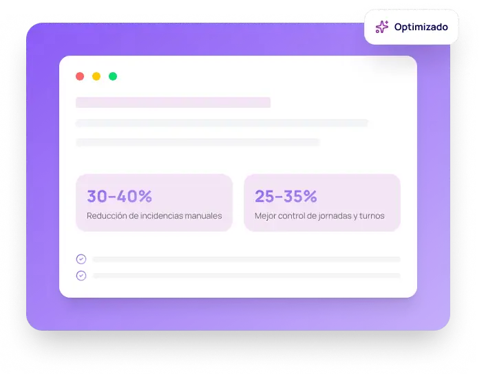 Interfaz de software de recursos humanos en la nube con control y eficiencia operativa